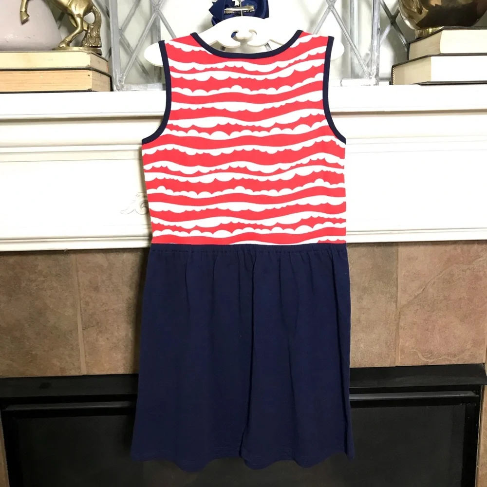 COPY - Gymboree sleeveless 100% cotton dress w/ hair bow